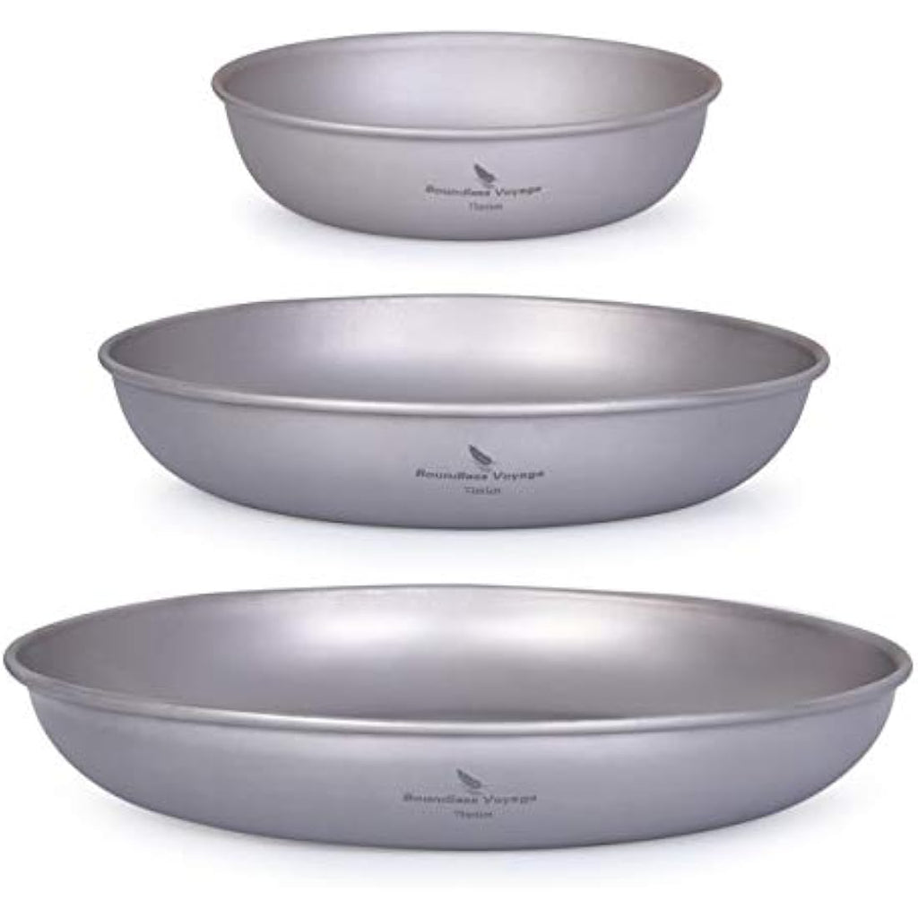 Boundless Voyage Ultralight Titanium Camping Plate – Outdoor Mess Kit