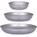 Boundless Voyage Ultralight Titanium Camping Plate – Outdoor Mess Kit