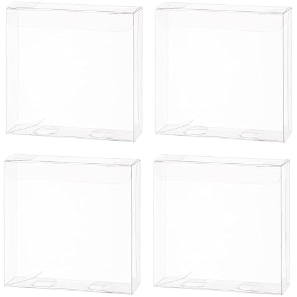 BENECREAT 30PCS Clear PVC Wedding Favor Boxes – 10x10x3cm Gift Boxes