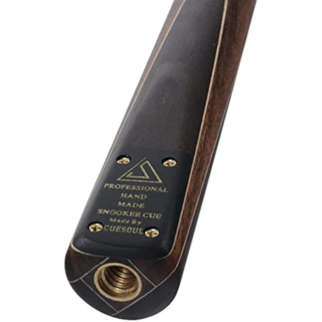 CUESOUL 57" 3/4 Jointed Rosewood Snooker Cue Set with Case | 9.5mm Tip