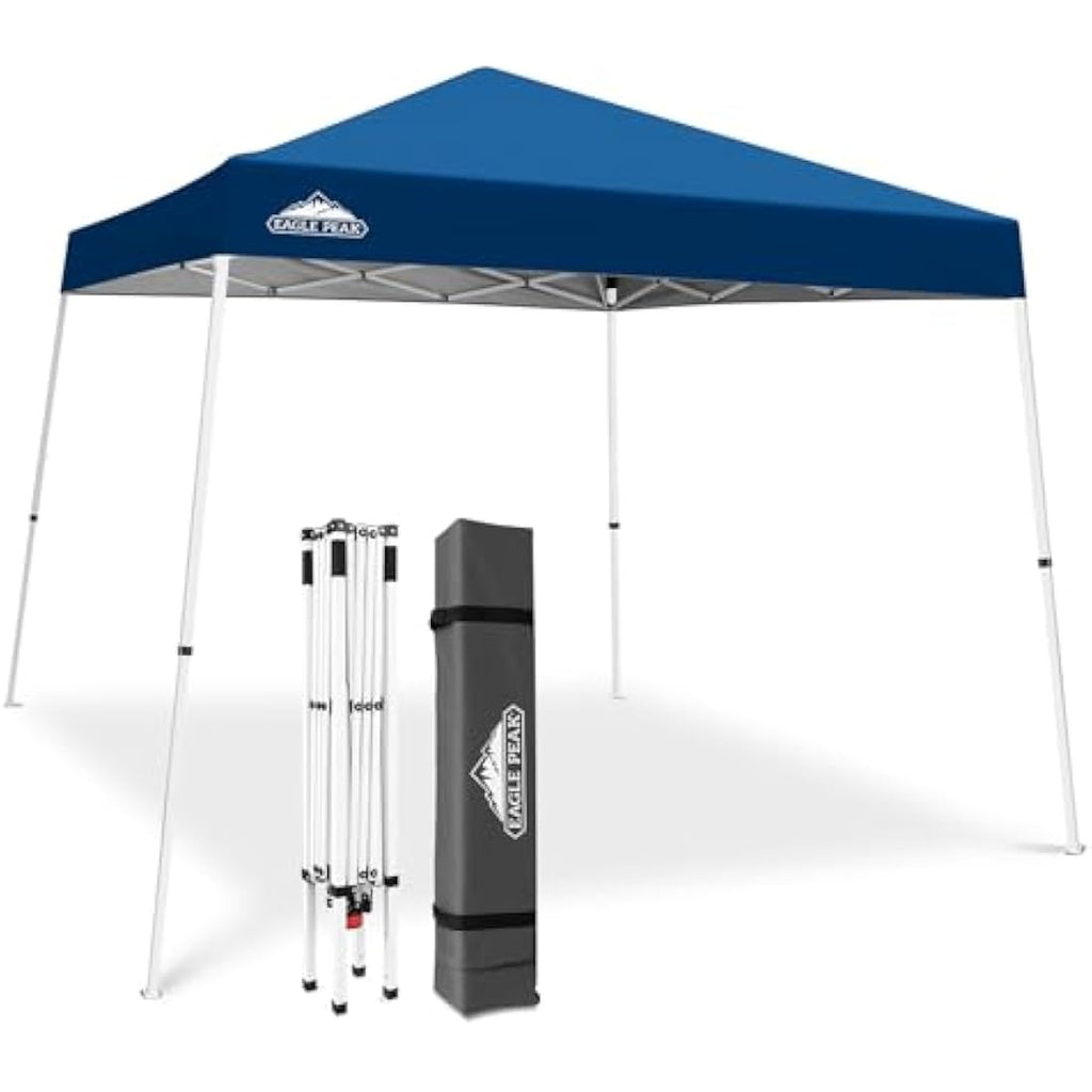EAGLE PEAK 3m x 3m Slant Leg Pop-up Canopy Tent | UV Protection - Red