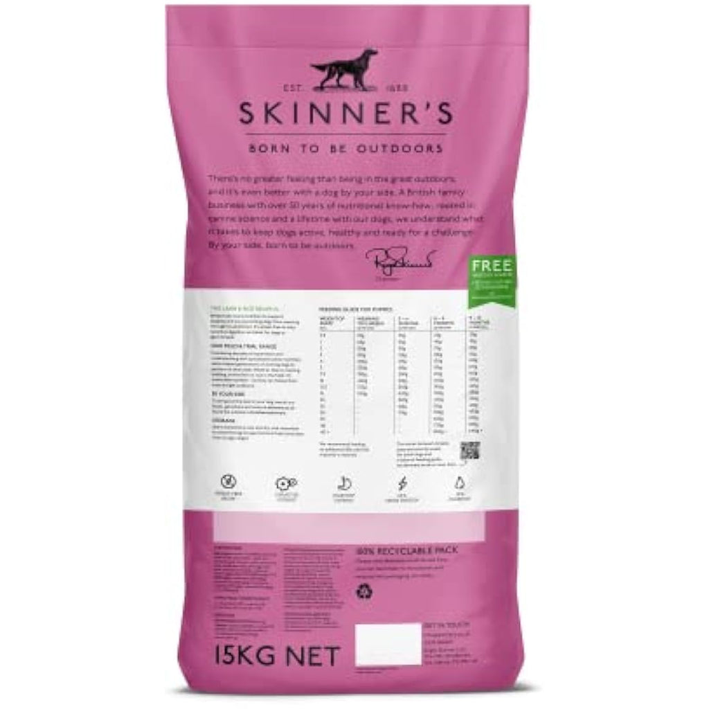 Skinner's Field & Trial Puppy Lamb & Rice Hypoallergenic Dry Food 15kg