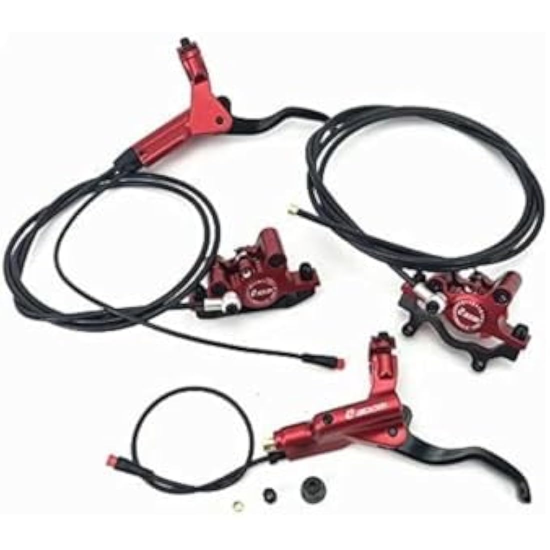 Zoom HB-875-E E-Bike Hydraulic Disc Brake Set - Front & Rear Black