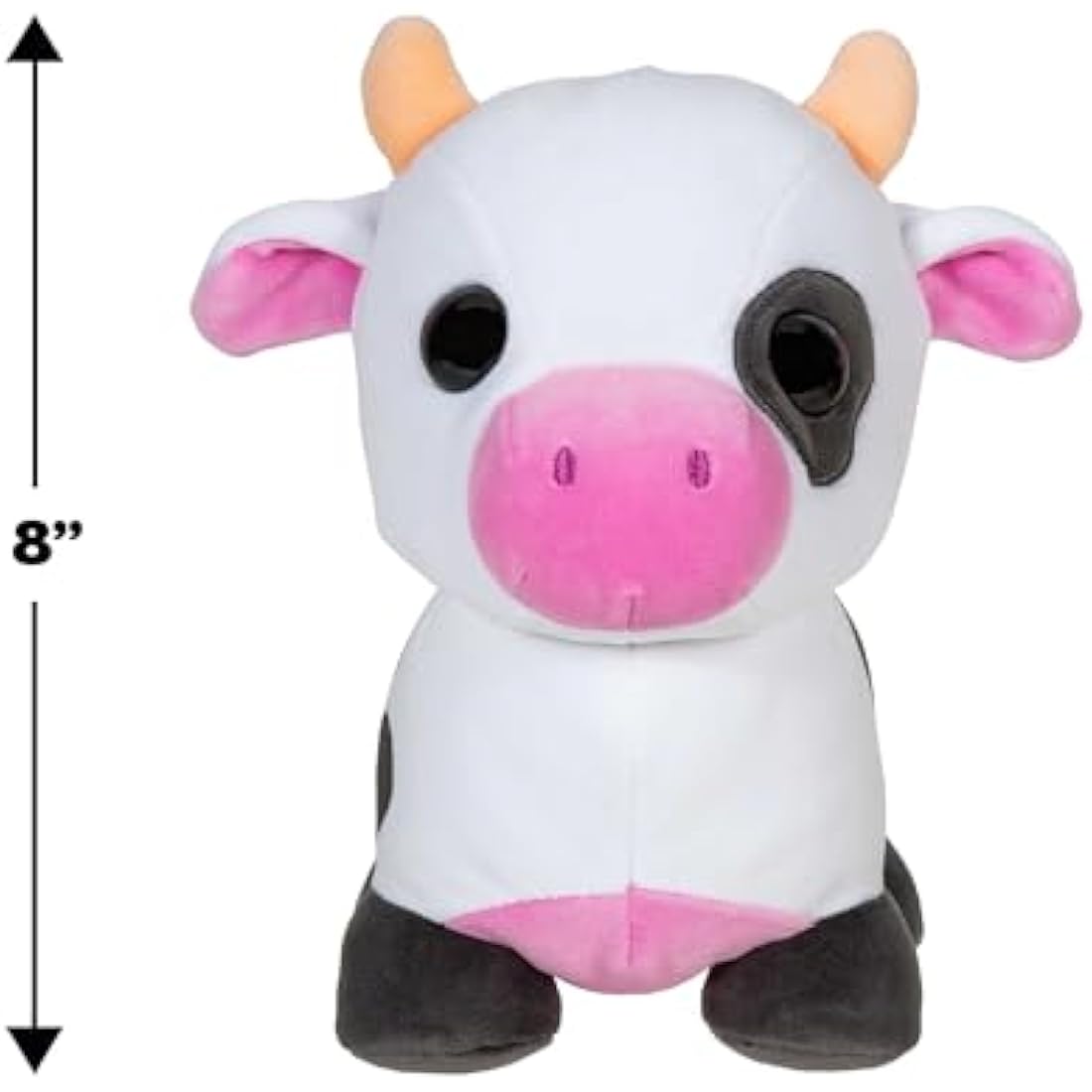Adopt Me! Cow Collector Plush – 8-Inch Soft Stuffed Toy with Virtual Code