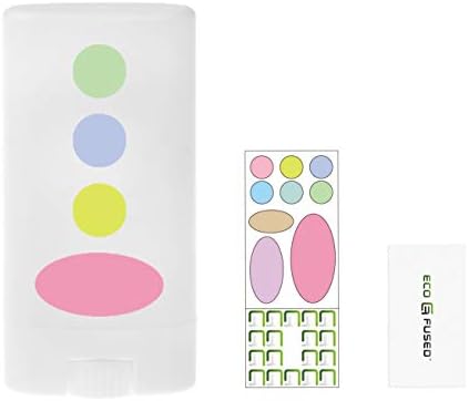 Jolof Store White Deodorant Containers - 10-Pack 0.5 Oz Refillable Tubes