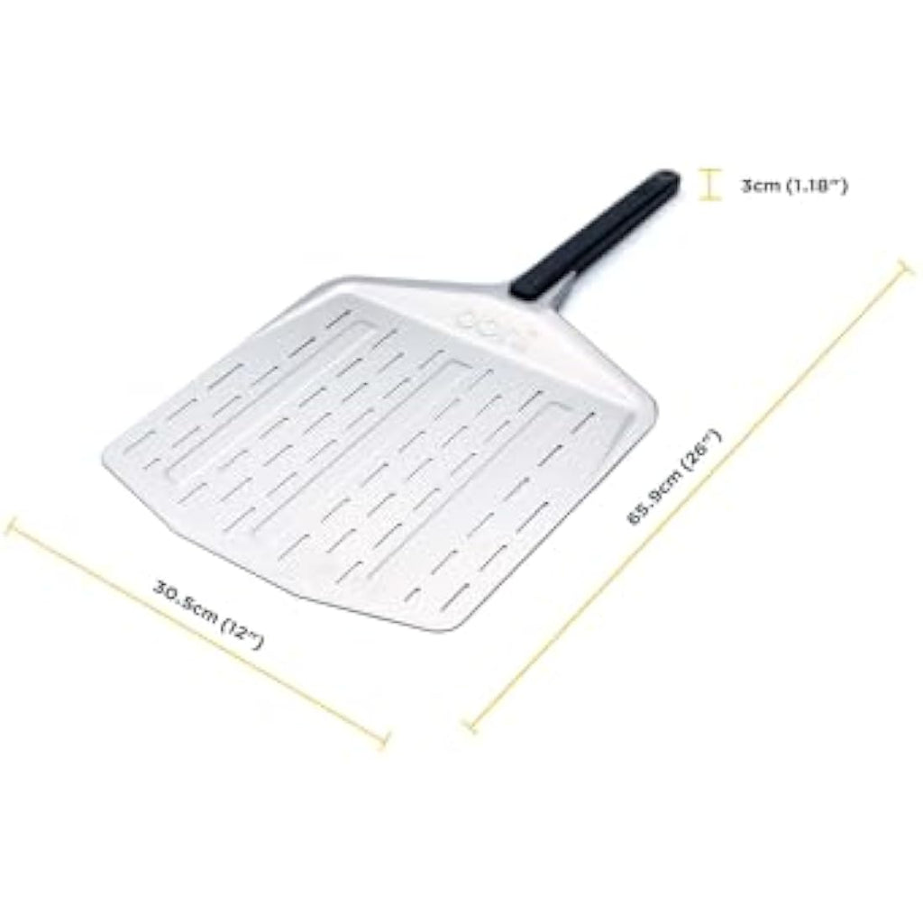 Ooni 12” Perforated Pizza Peel – Lightweight Aluminium Pizza Paddle