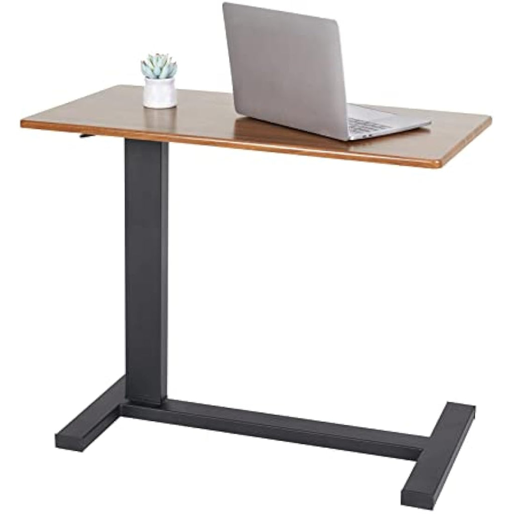 FATIVO Adjustable Overbed Table – C-Shaped Rolling Laptop Side Table
