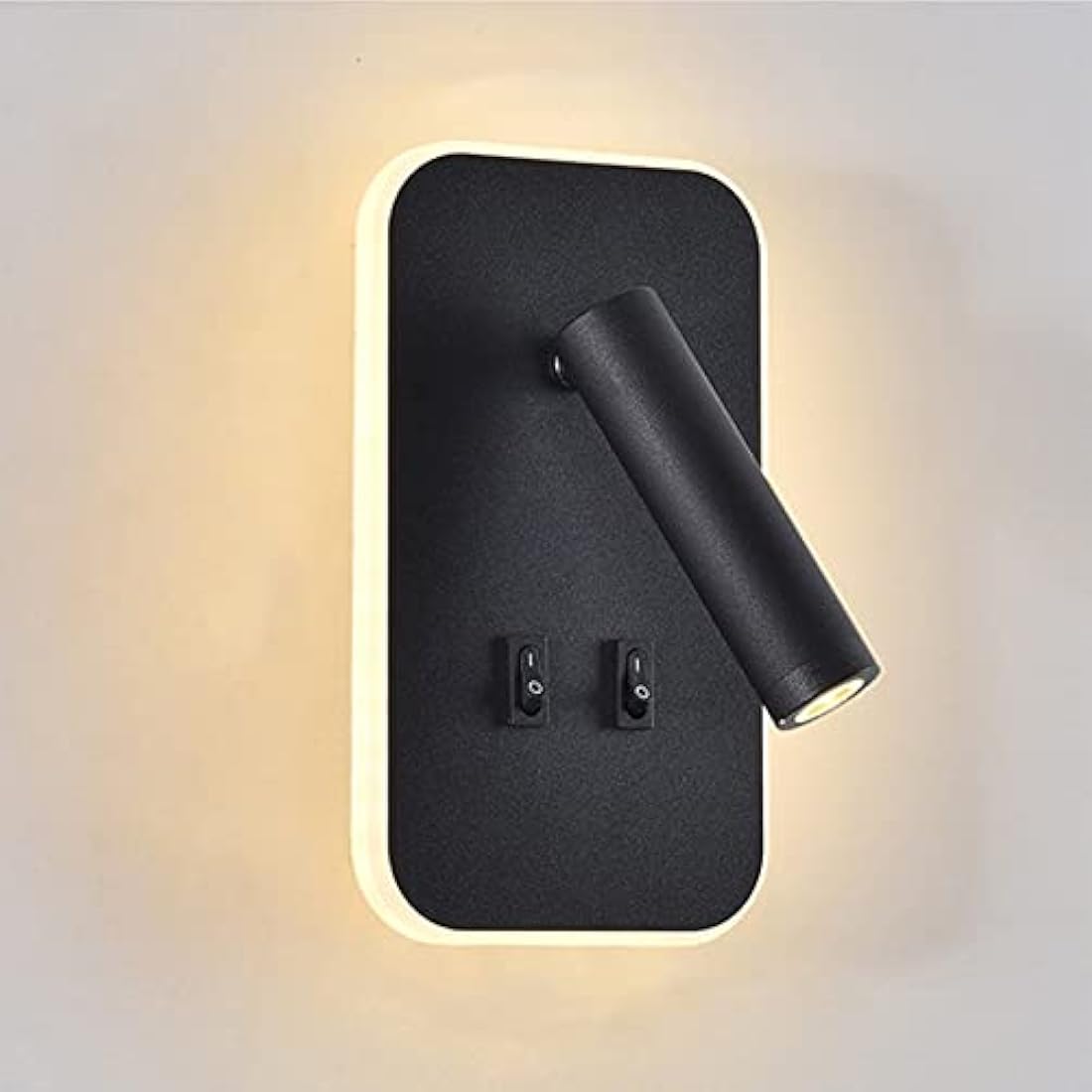 uksunvi LED Bedside Reading Wall Lamp | 12W Adjustable Spotlight - 2 Pack