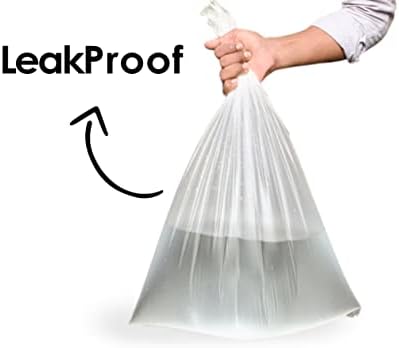 Haya Home 100L Clear Recycling Bags | 40 Heavy Duty Large Bin Liners