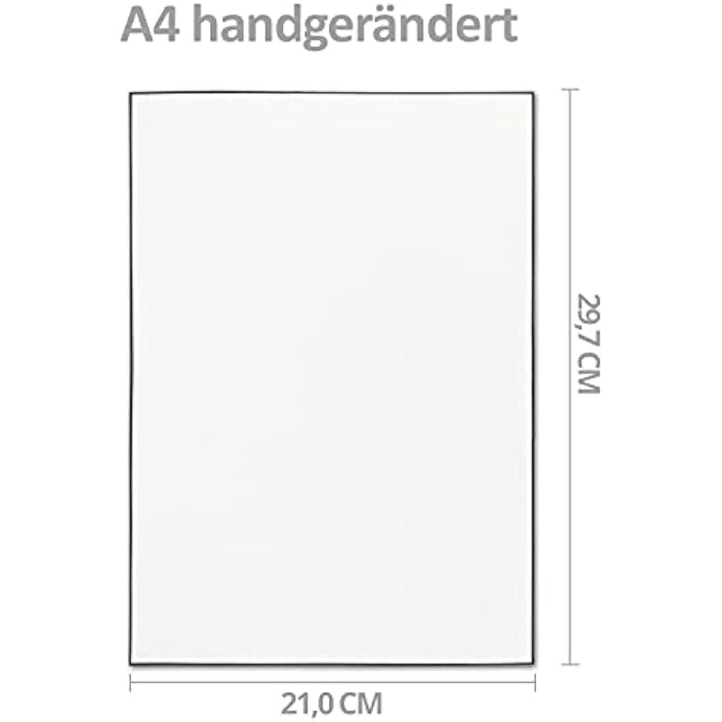 Neuser Papier Mourning Stationery Set | 100 DIN A4 Sheets & Envelopes