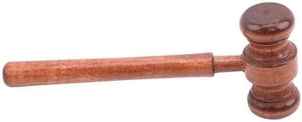 Rzcin Brown Handmade Wooden Gavel, Vintage Judge Gavel, Auction Gavels, Props and Clothing Accessories, Office Desk Accessories - image 1