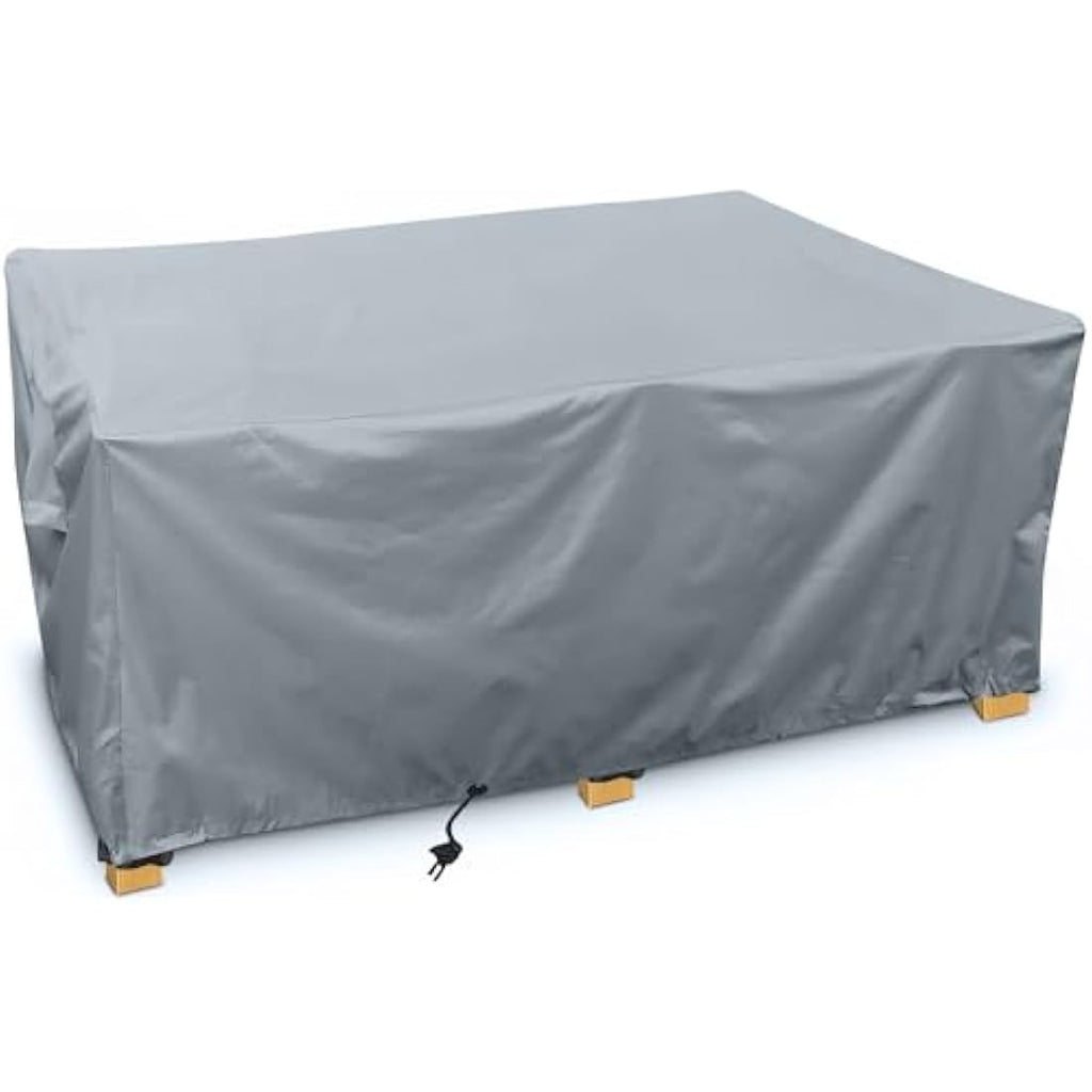 Kingsbridge Rectangular Garden Table Cover | 600D Heavy Duty Grey – 170cm