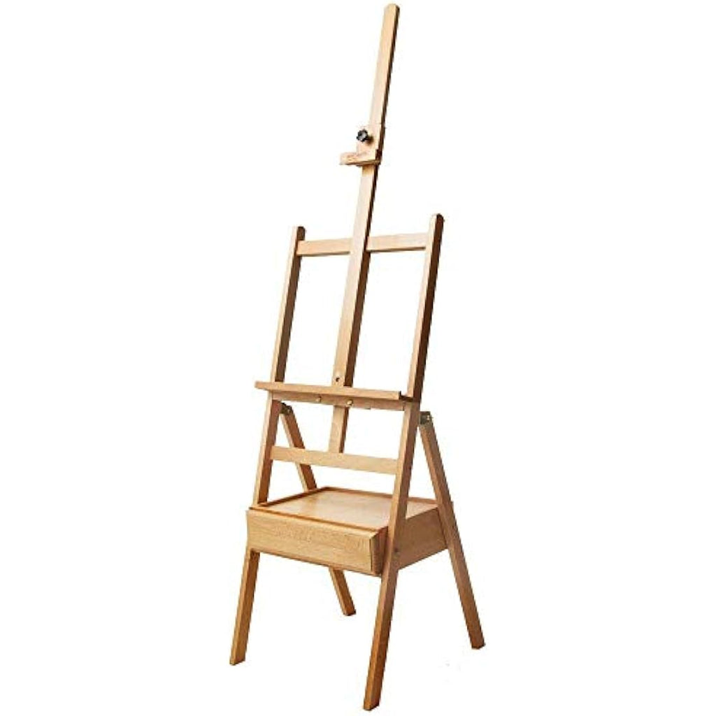 Mont Marte Beech Wood Box Floor Easel – Adjustable Studio Painting Stand