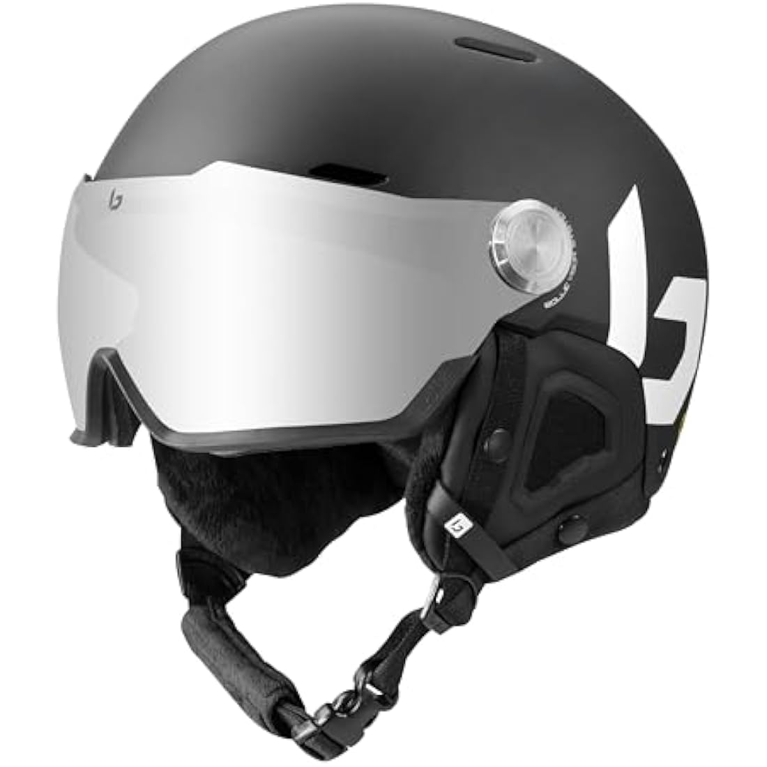 Bolle Might Visor Ski Helmet – ABS Hardshell with Cat 2 Lens