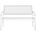 Jolof Store Garden Bench – 3 Seater Rust-Resistant Metal Outdoor Seat