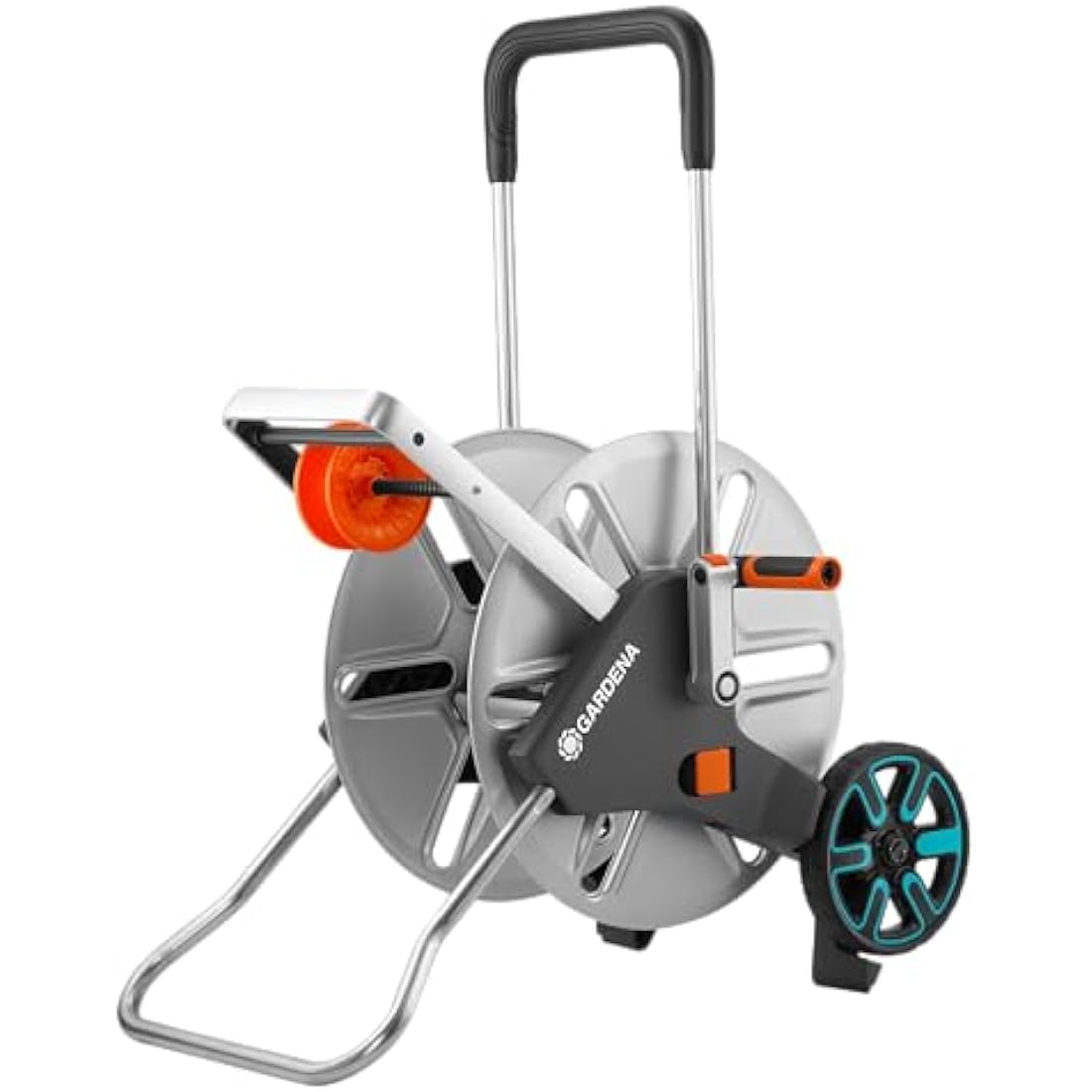 Gardena CleverRoll L Easy Metal Hose Trolley – 100m Capacity Reel