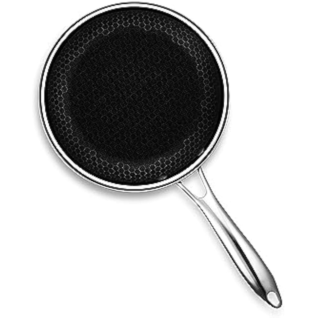 HexClad 20 cm Hybrid Nonstick Frying Pan | Stainless Steel Skillet