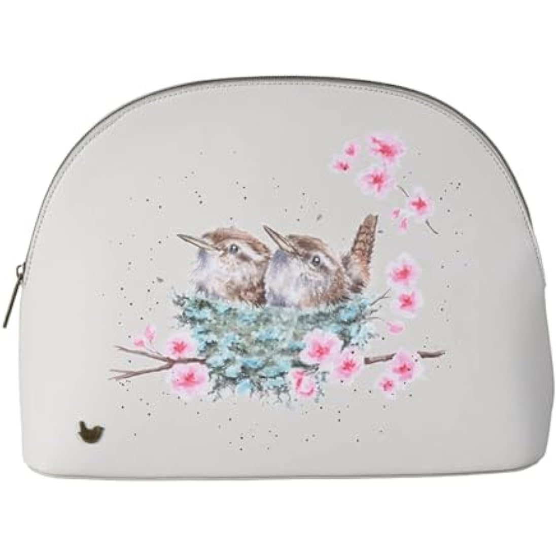 Wrendale Designs Home Tweet Home Large Vegan Leather Cosmetic Bag