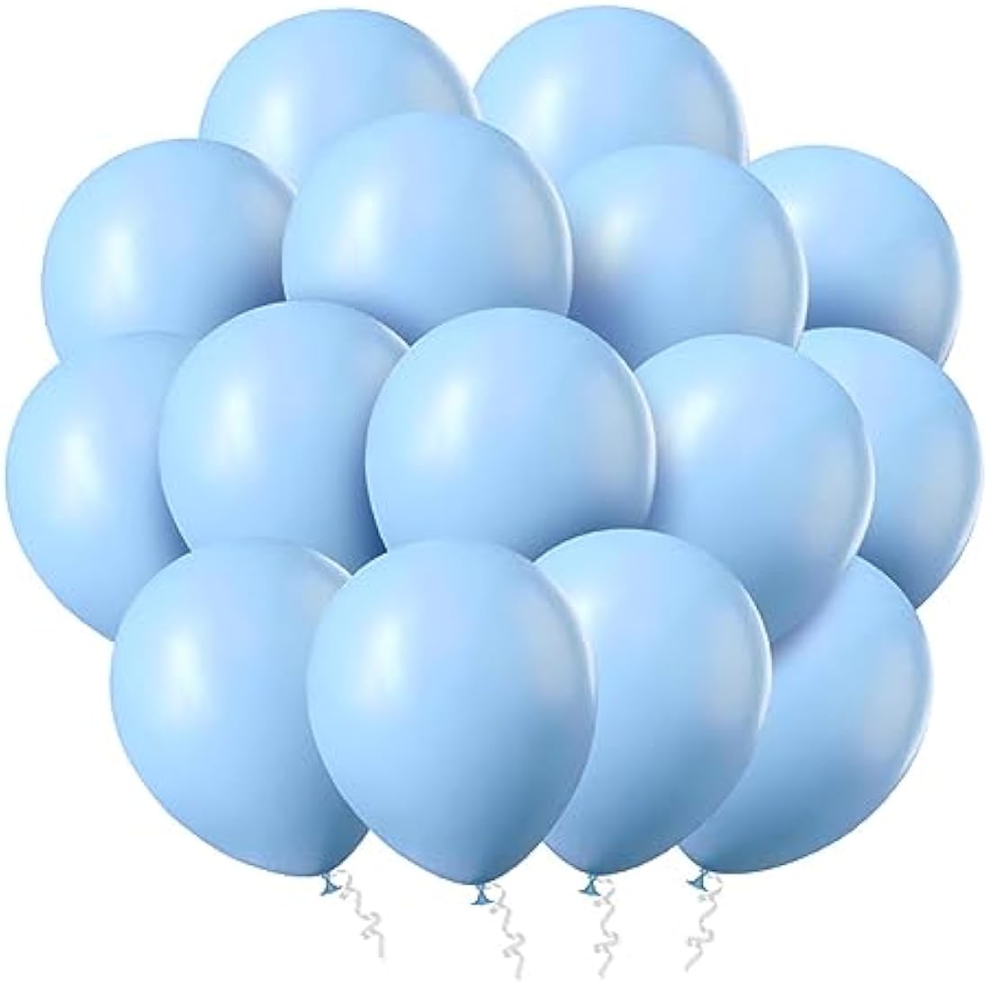 Ainiv 60 PCS Pastel Macaron Blue Latex Balloons | 12 Inch Party Decorations