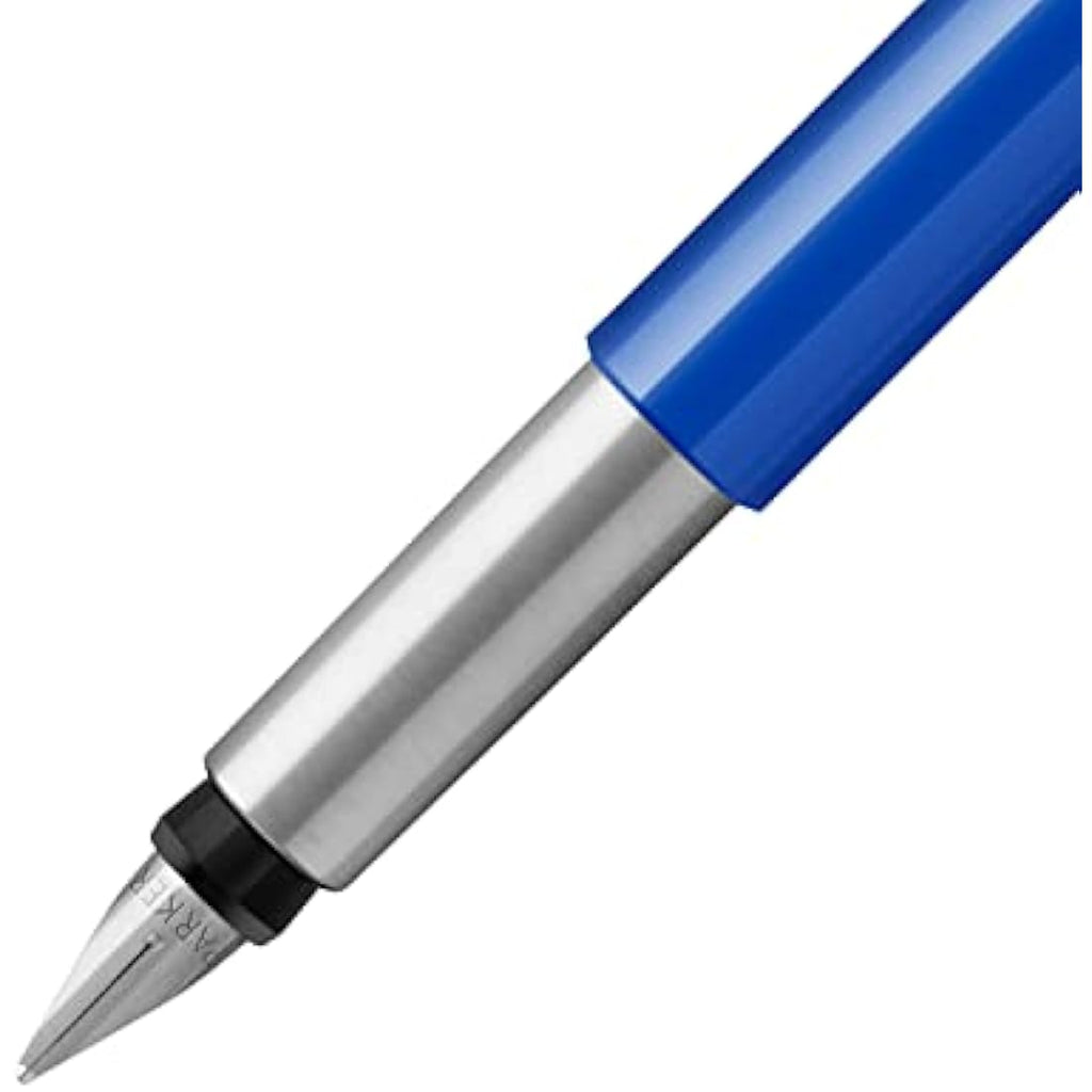 Parker Vector Fountain Pen - Blue with Chrome Trim and Medium Nib