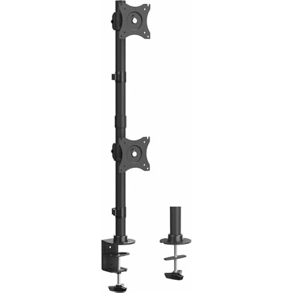 VIVO Dual Monitor Desk Mount | Stacked Vertical Stand for 13-34" Screens
