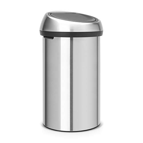 Brabantia 60L Kitchen Touch Bin – Matt Steel Fingerprint Proof
