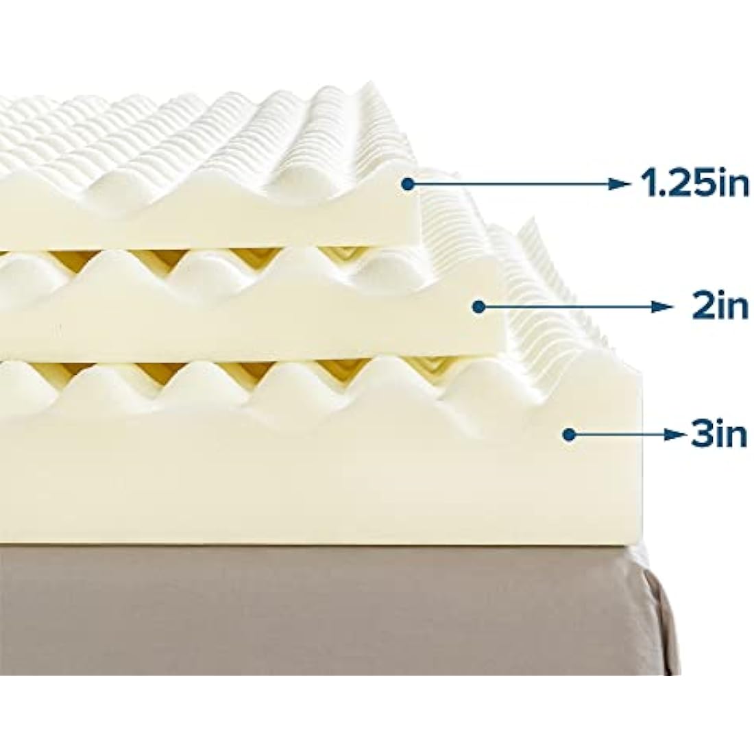 ZINUS 2 Inch Copper Cooling Memory Foam Mattress Topper - Full