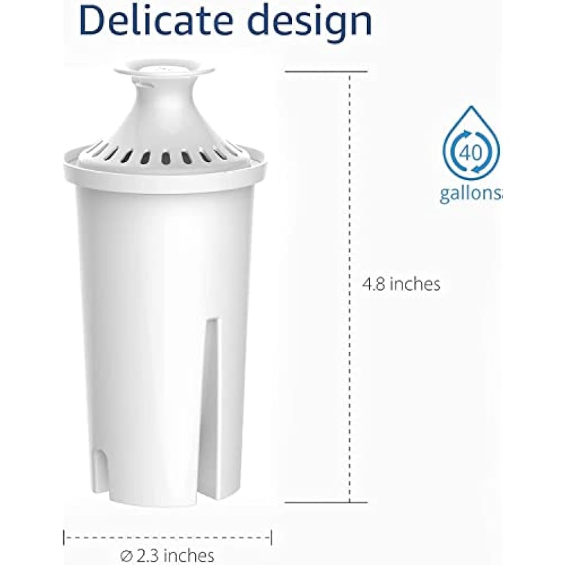 Waterdrop Replacement Filter for Brita Classic Pitchers - 12 Pack
