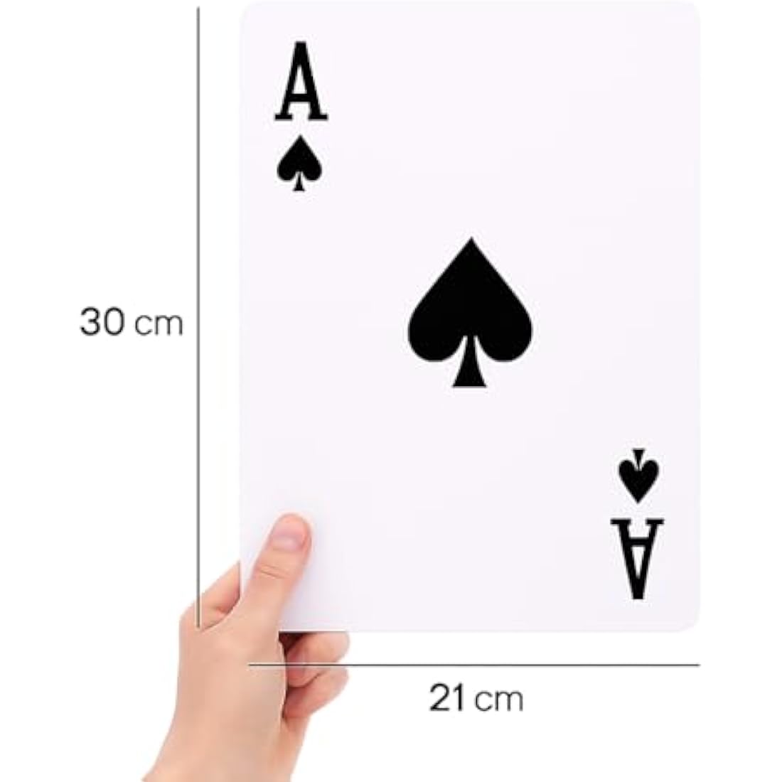 GrassVillage Jumbo A4 Playing Cards – Giant Water Resistant Outdoor Deck