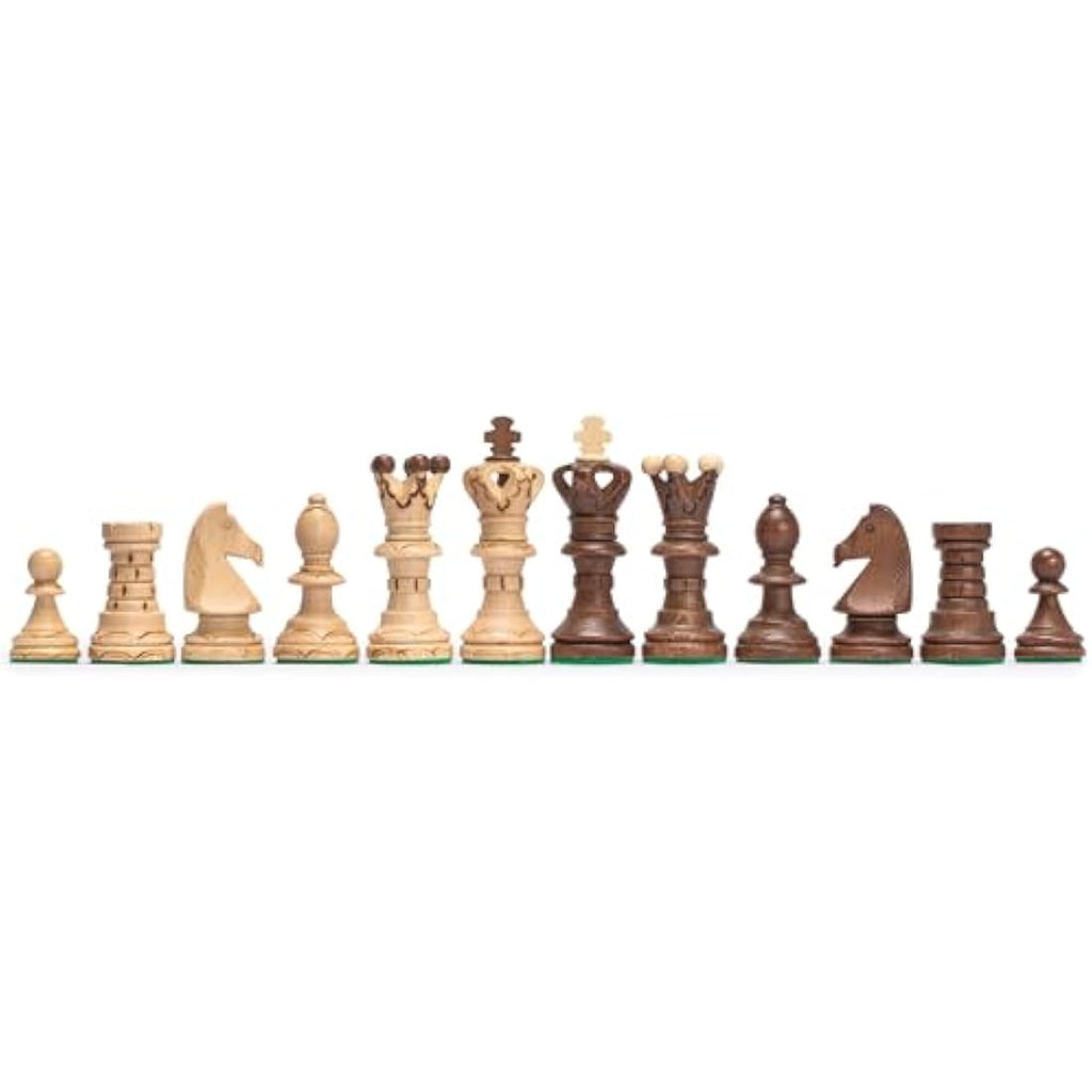 Husaria Ambassador Large Wooden Chess Set – Handcrafted 55cm Board