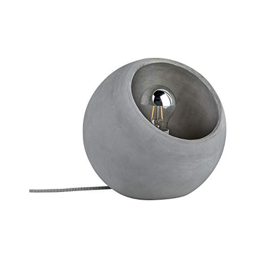Paulmann Neordic Ingram Table Lamp – Grey Concrete Scandi Bedside Light