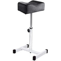 Kalolary Adjustable Pedicure Footrest - Black PU Leather Salon Stool