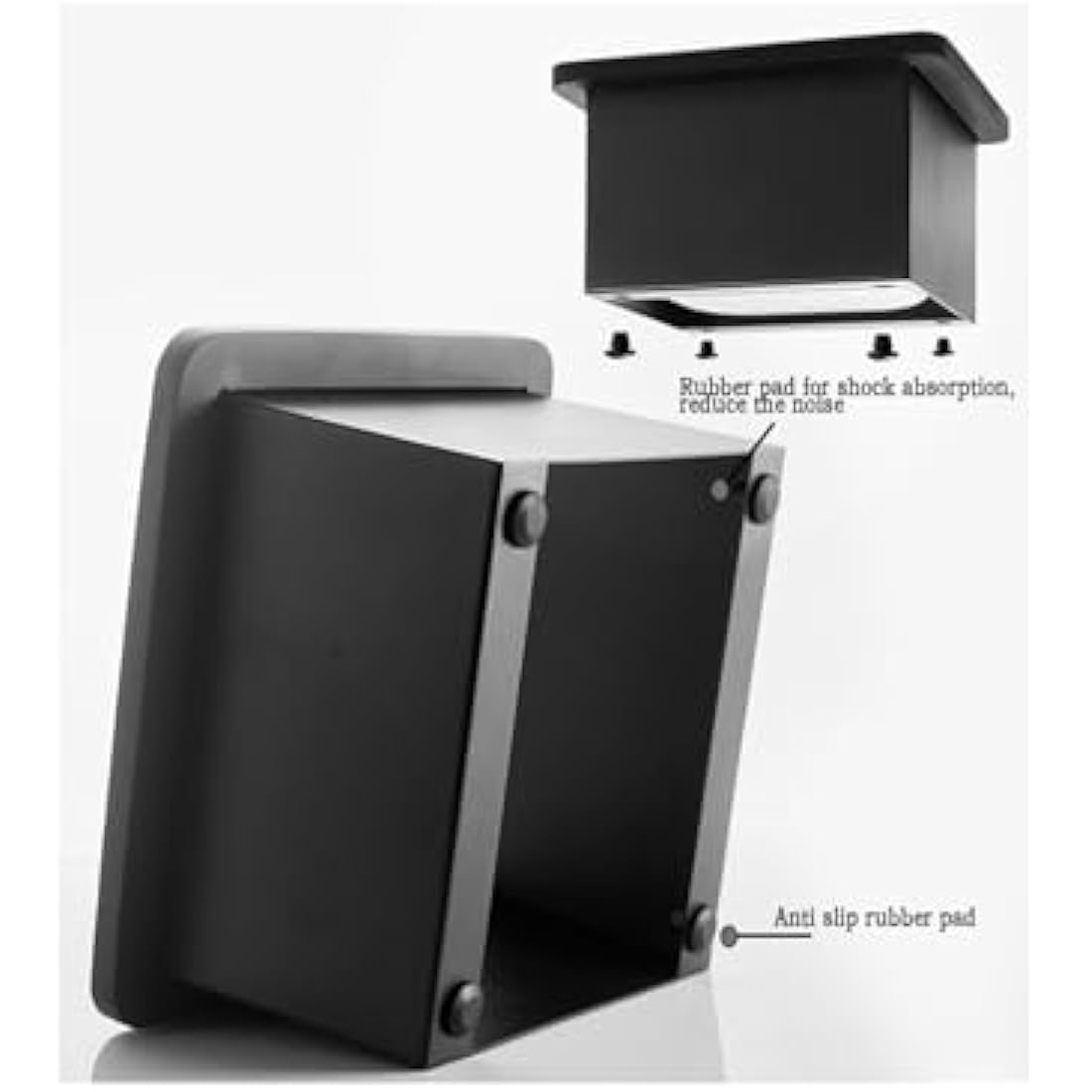 Stainless Steel Espresso Knock Box with Silicone Bar