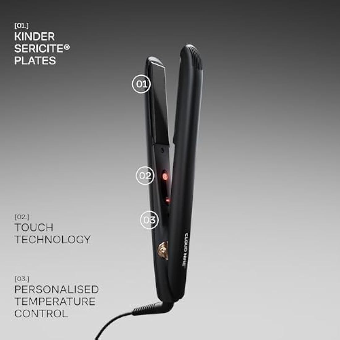 Cloud Nine The Touch Iron Hair Straightener - Gold Edition Sericite Plates
