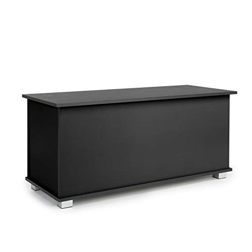 Home Source Black MDF Ottoman Storage Chest & Blanket Box - 99cm