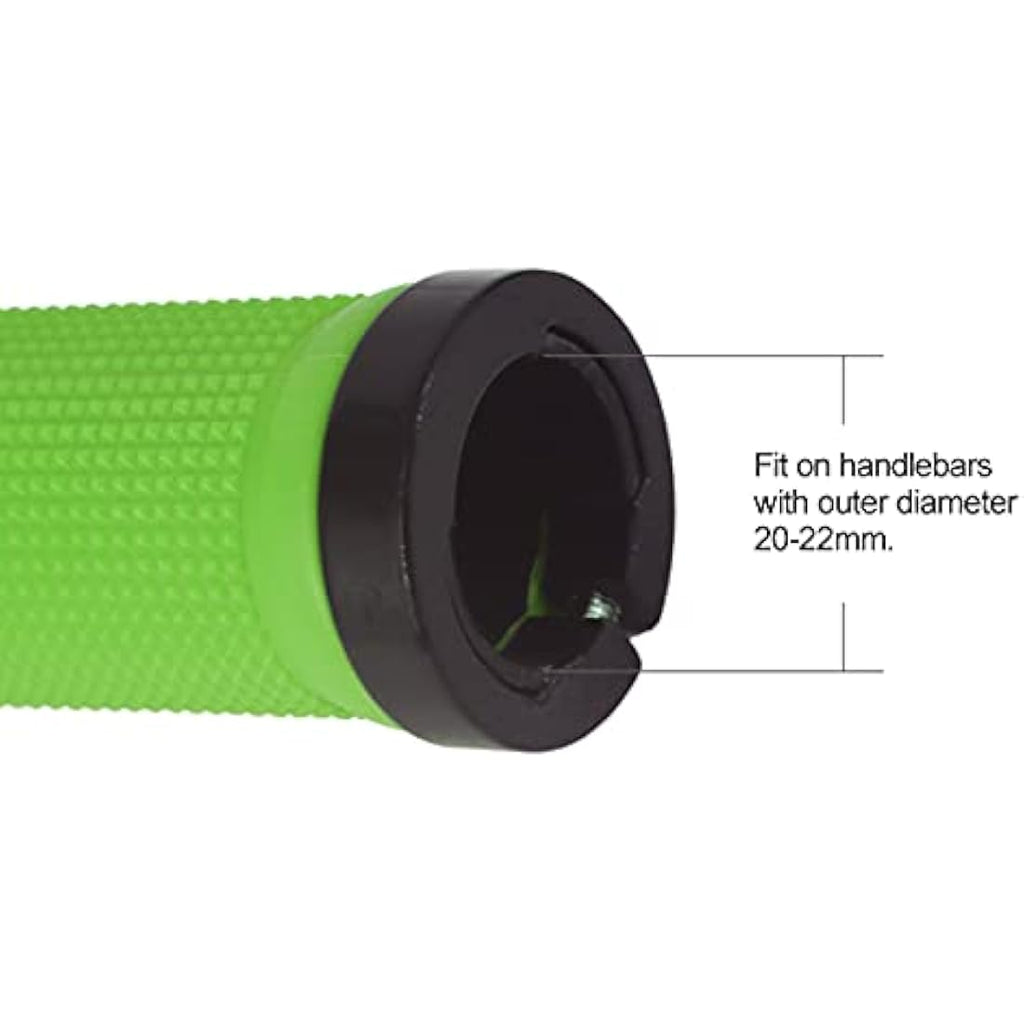 PLATT Non-Slip Rubber Bike Handlebar Grips | Double Aluminum Lock for MTB
