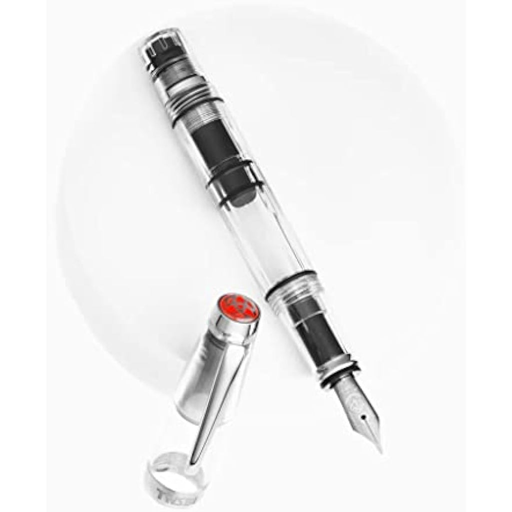 TWSBI Diamond Mini Clear Fountain Pen - Transparent Resin - Medium Nib