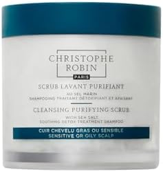 Christophe Robin Purifying Sea Salt Scalp Scrub – Detoxifying Shampoo