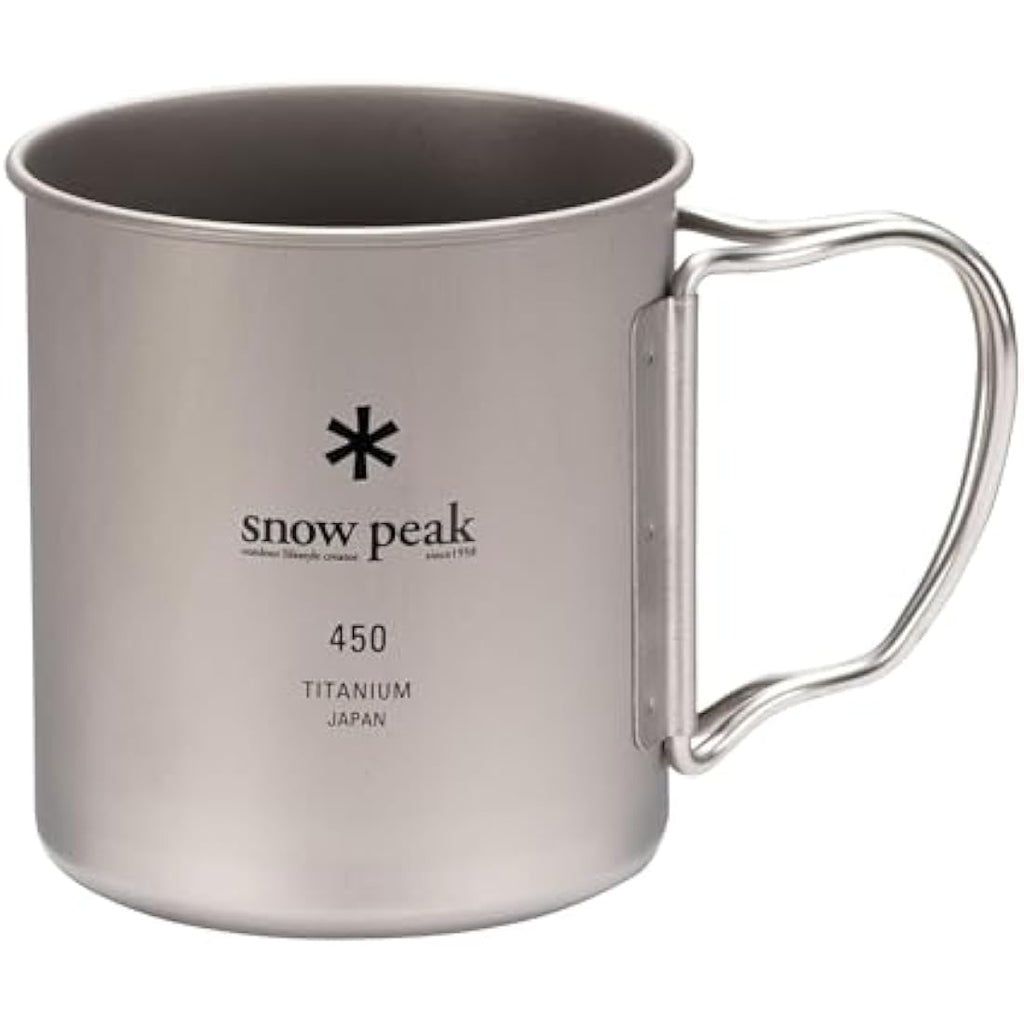 Snow Peak Titanium Single Wall 450 Mug – Ultralight Camping Cup