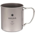 Snow Peak Titanium Single Wall 450 Mug – Ultralight Camping Cup