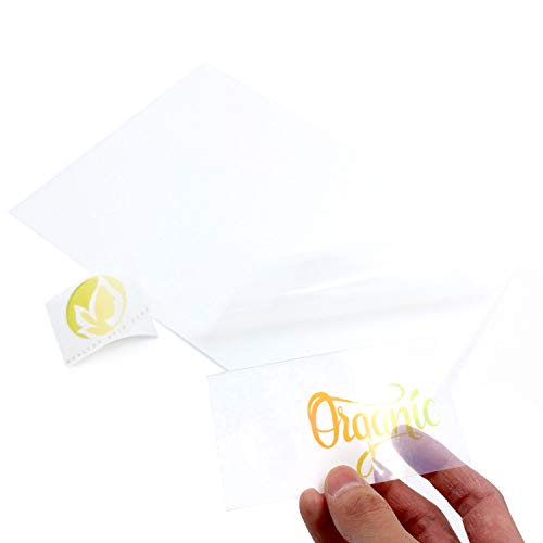 Evergreen Goods A4 Translucent Glossy Printable Vinyl - 50 Waterproof Sheets