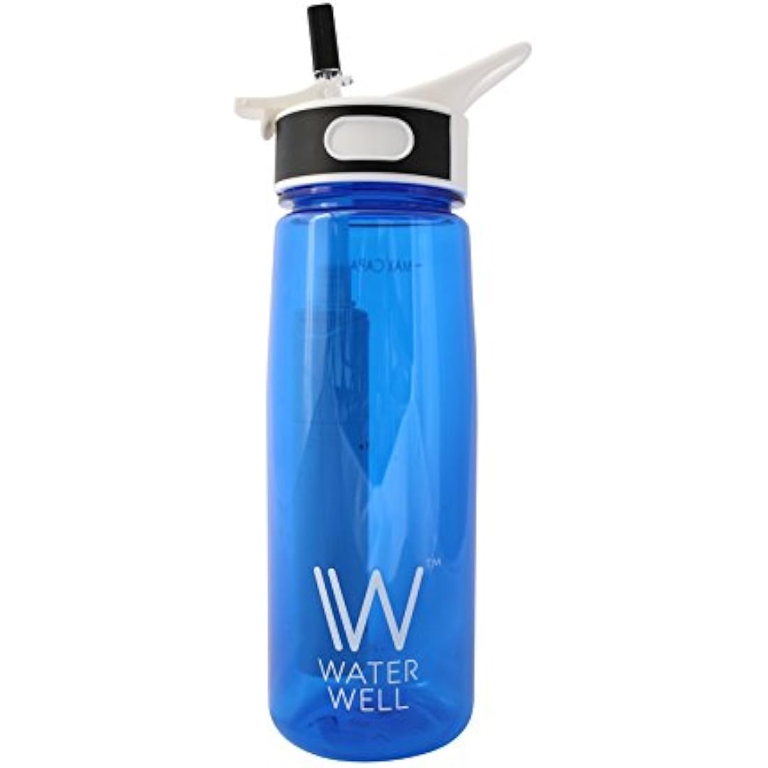WaterWell 700ml Water Filter Bottle – BPA-Free Tritan for Hiking & Travel