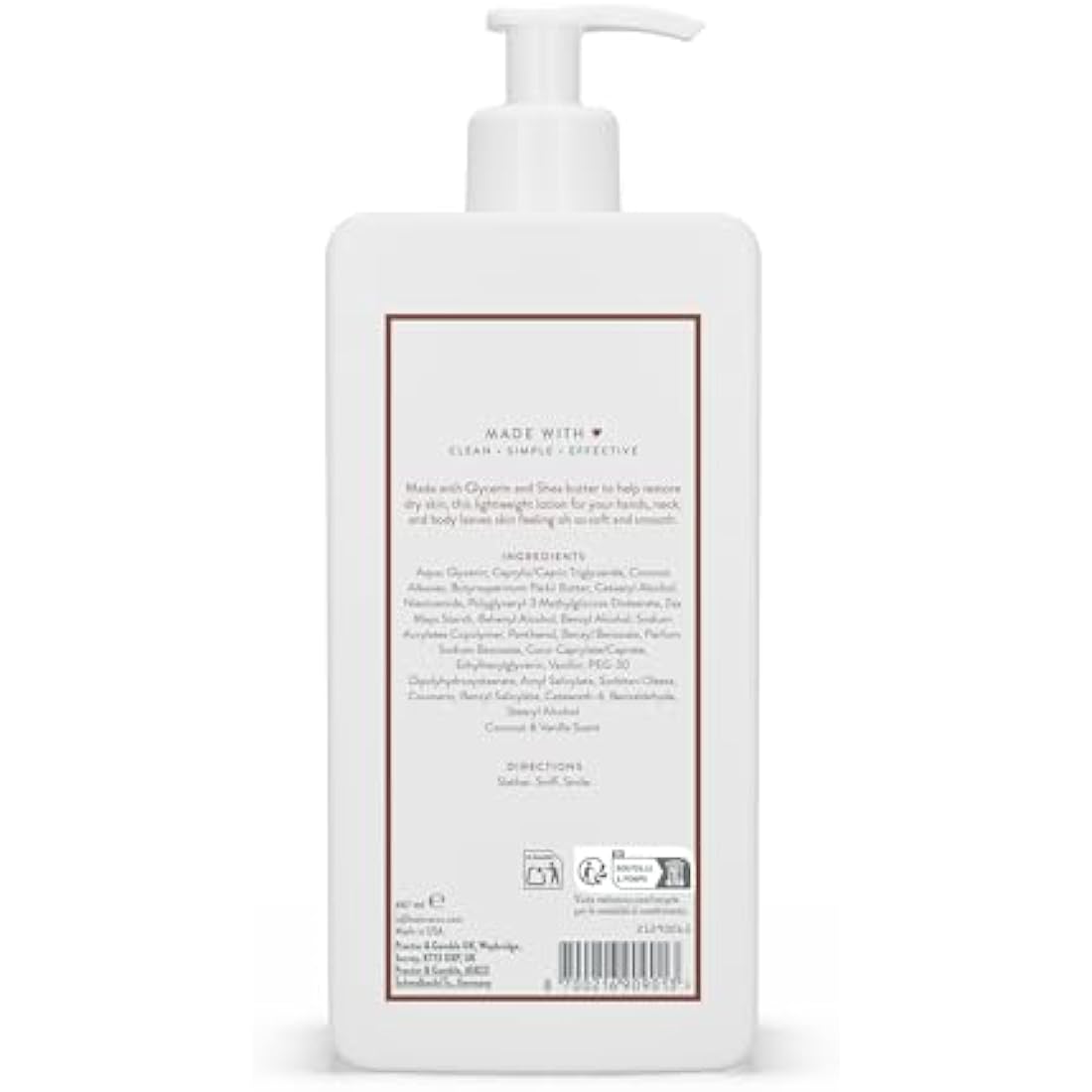 Native Coconut & Vanilla Body Lotion - Shea Butter Moisturizer (3 Pack)