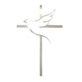 Acrylic Religious Cake Topper – 10pc Cross & Dove Decor