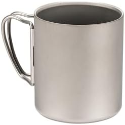 Snow Peak Titanium Double-Wall Insulated Camping Mug – 15.2 fl oz