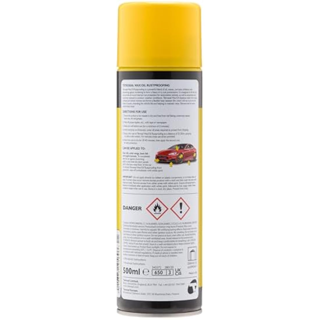 Tetroseal Wax Oil Clear 500ml Aerosol – Protective Surface Sealant