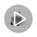 Sekey Heavy-Duty Folding Wagon | All-Terrain Beach & Garden Cart, Blue
