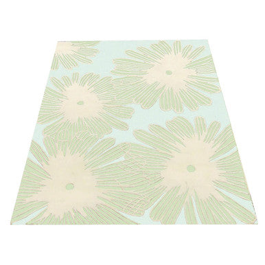 Orsina Ditsy Daisy Kids Rug – Handwoven Cream and Green Floral Rug