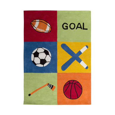 Orsina Kids Sport Rug – Hand-Tufted Multi-Sport Playroom Area Rug