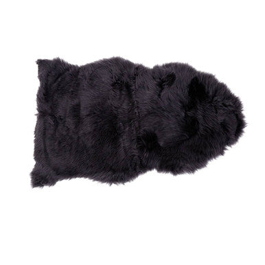 Orsina Bosie Sheepskin Rug – Plush Gunmetal Grey Accent Rug